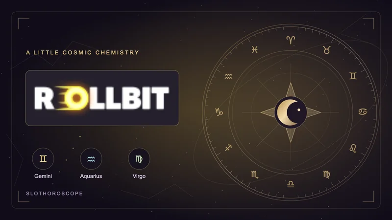 Rollbit logo in a mystical zodiac frame