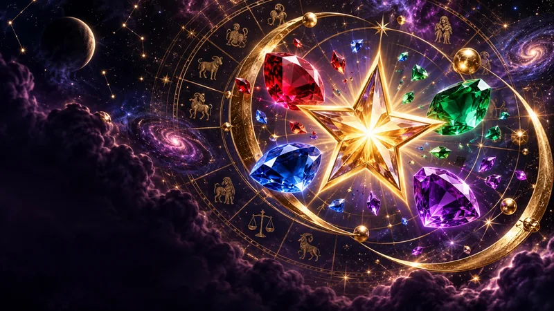 Starburst reimagined with golden zodiac symbols and a mystical night sky